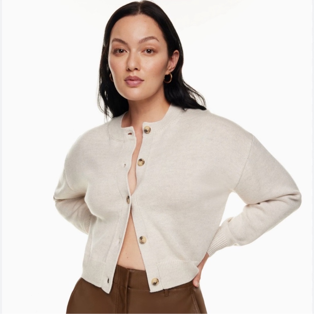 Aritzia Wilfred free woods cardigan 100% wool sweater cardigan nwt size xsmall